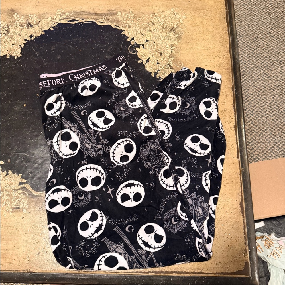 Disney Black and White Nightmare Before Christmas Pajama Pants